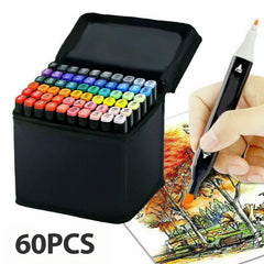 100pcs Dual Tip Marker Set in Storage Box