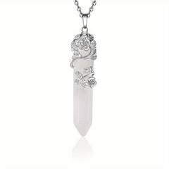 Healing Crystal Point Pendant Necklace Reiki Healing Crystals