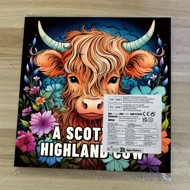 Scottish Highland Cow Coloring Book Fun Relaxation Gift for Birthdays & Holidays