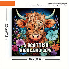 Scottish Highland Cow Coloring Book Fun Relaxation Gift for Birthdays & Holidays