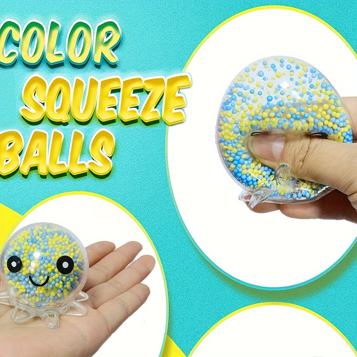 2pcs Octopus Shaped Fidget Balls Non Electric Toys for Party Games