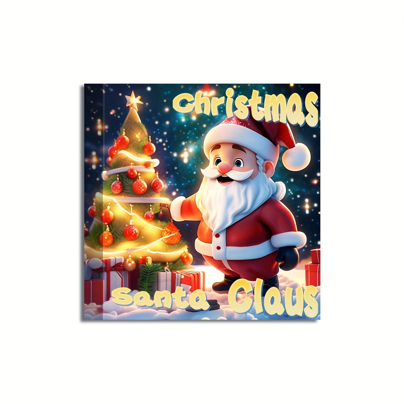 Deluxe Santa Claus Coloring Book with 22 Stress-Relieving Designs