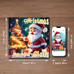 Deluxe Santa Claus Coloring Book with 22 Stress-Relieving Designs