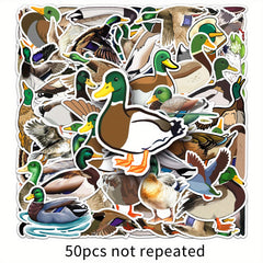 50 Mallard Duck Cartoon Stickers for Decorating