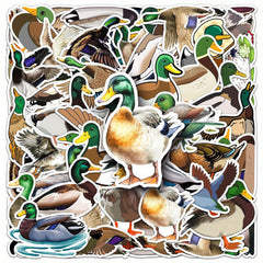 50 Mallard Duck Cartoon Stickers for Decorating