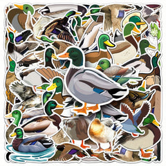 50 Mallard Duck Cartoon Stickers for Decorating