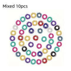 Colorful Acupressure Massage Rings for Men & Women - Hand Massage Tool