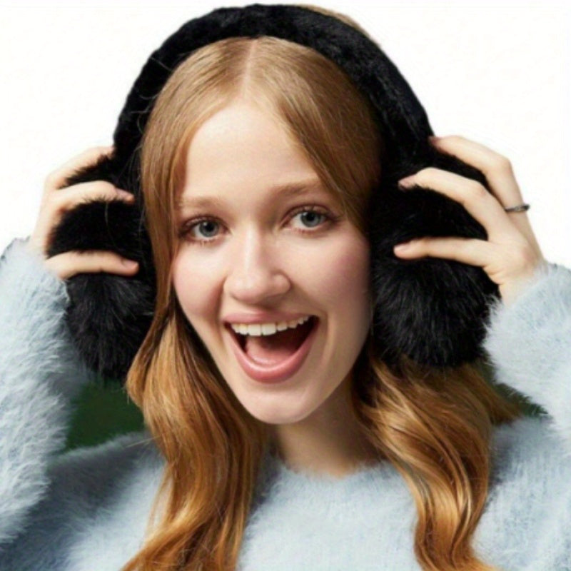 Windproof Plush Cozy Women's Earmuffs Winter Comfort
