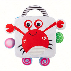 Animal Bells Soft Cloth Book for Kids Stimulates Hearing & Touch