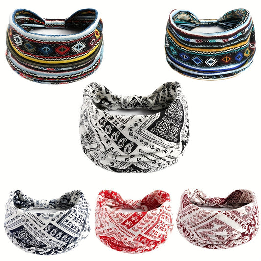 Bohemian Yoga Sports Hairband - Sweat Absorption Headband