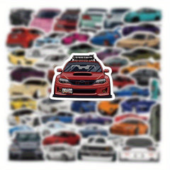 50pcs Japanese JDM Racing Car Waterproof Stickers Vinyl Decals for DIY Projects