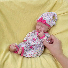 13" Soft Silicone Reborn Baby Colorful Doll