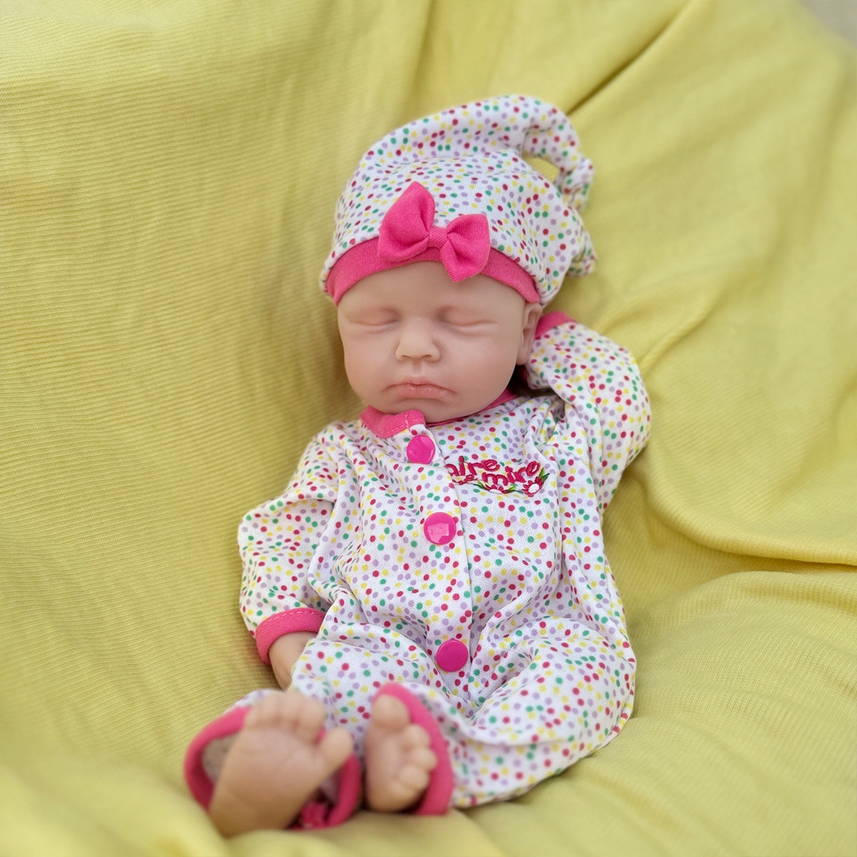 13" Soft Silicone Reborn Baby Colorful Doll