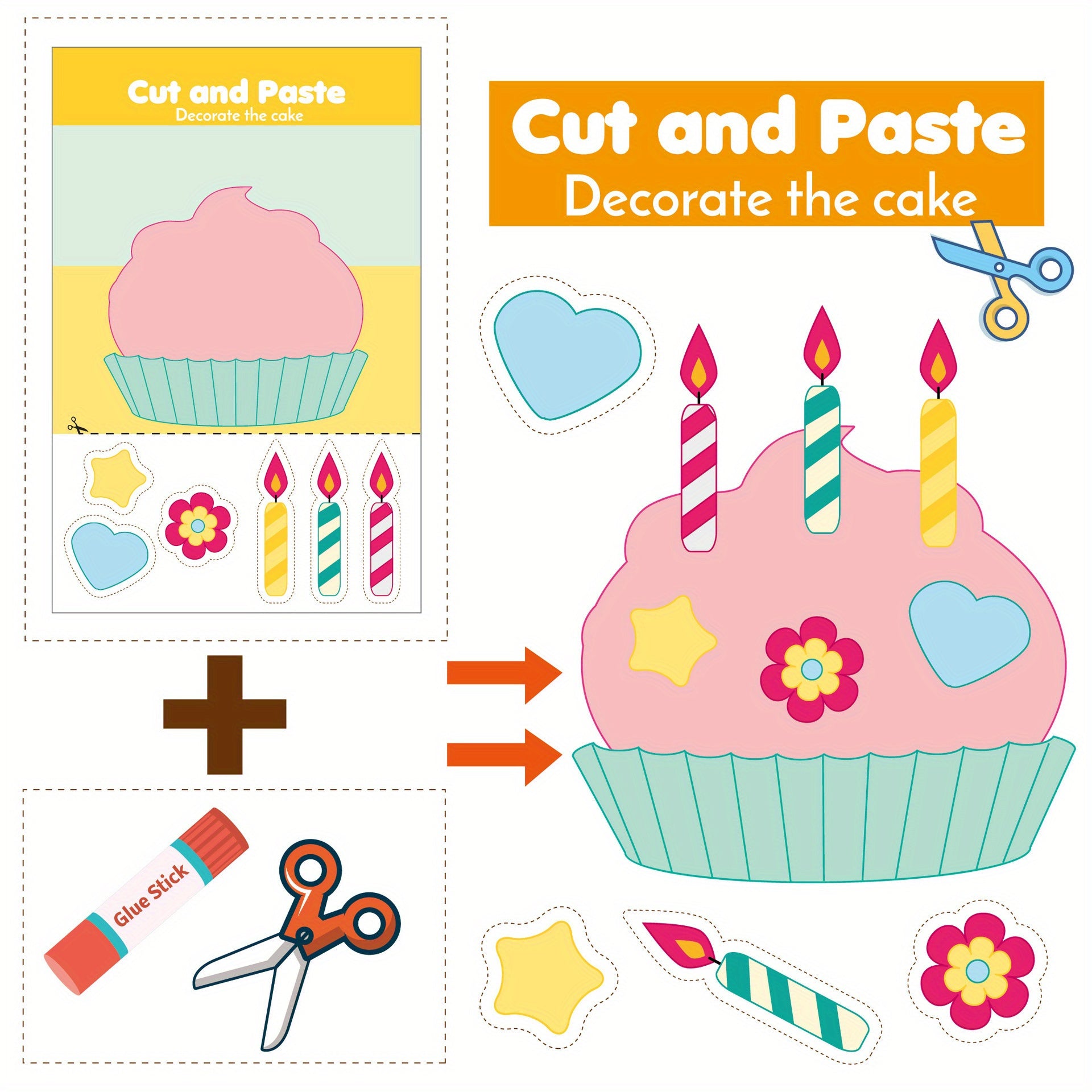 Paper Cutting Activity Book DIY Paper Art Projects No Scissors