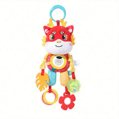 Plush Animal Car Seat Toy with Wind Chime