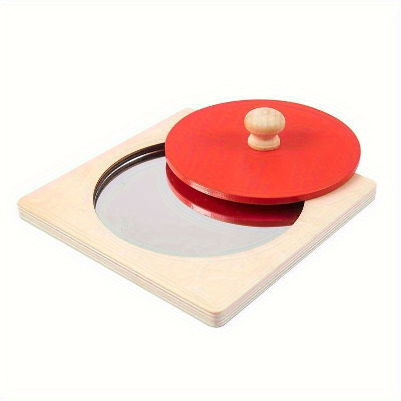 Wooden Mirror Puzzle Busy Board Early Learning Sensory Toy