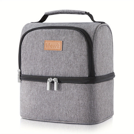 Leakproof Insulated Lunch Bag 7L Dual Compartment Cooler