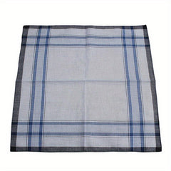 Vintage Cotton Men's Handkerchief Checkered Pattern