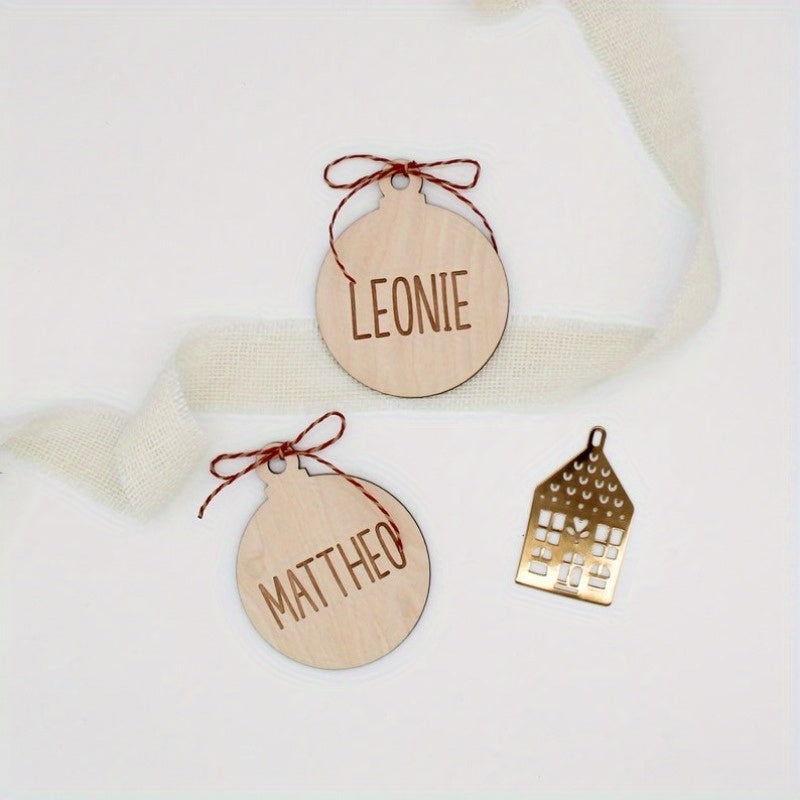 Customized Christmas Ball Name Tag Christmas Personalized Gift Idea