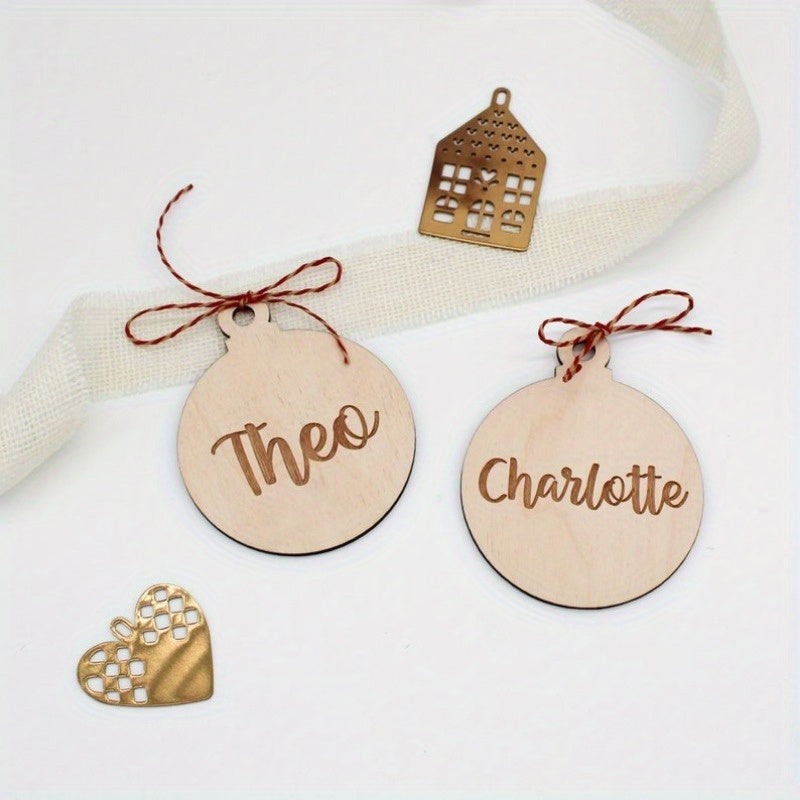 Customized Christmas Ball Name Tag Christmas Personalized Gift Idea