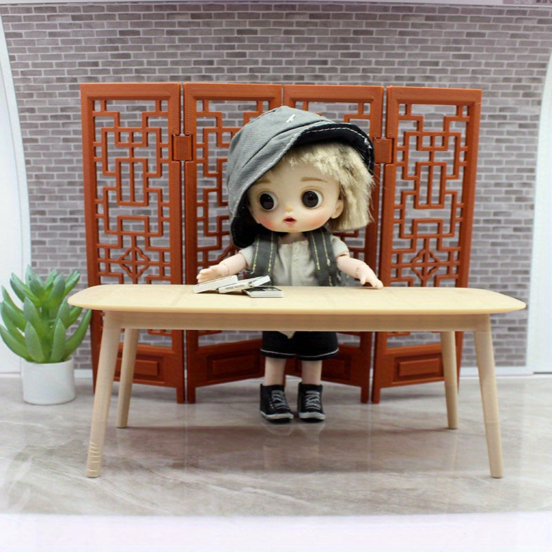 12pt Mini Ancient Style Screen Divider Dollhouse Decoration
