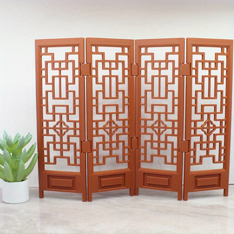 12pt Mini Ancient Style Screen Divider Dollhouse Decoration