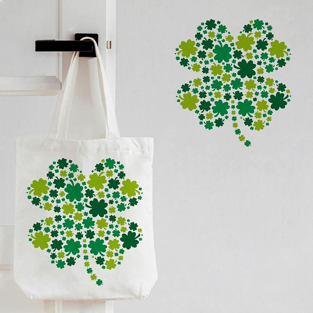 Reusable Plastic Drawing Stencil Clover Pattern 300x300mm