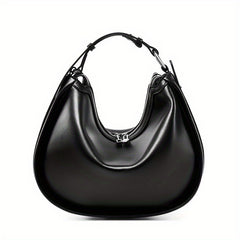 Small Crescent Bag Leather Armpit Bag for Women