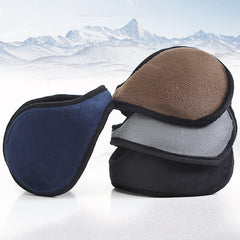 Winter Cycling Earmuffs Back Worn Warm Ear Protection Navy Grey Brown