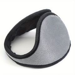 Winter Cycling Earmuffs Back Worn Warm Ear Protection Navy Grey Brown