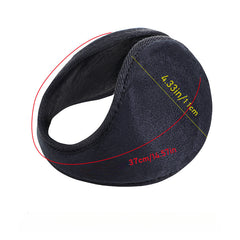 Winter Cycling Earmuffs Back Worn Warm Ear Protection Navy Grey Brown
