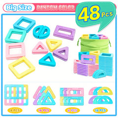 Magnetic Big Size Macaron Construction Set Educational Toy