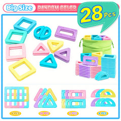 Magnetic Big Size Macaron Construction Set Educational Toy