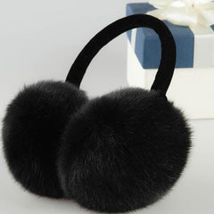 Winter Ear Warmer Soft Faux Fur Hat with Buckle Closure for Women and Men