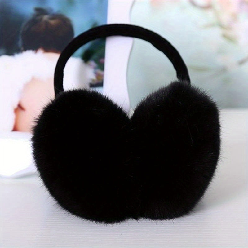Winter Ear Warmer Soft Faux Fur Hat with Buckle Closure for Women and Men