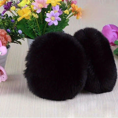Winter Ear Warmer Soft Faux Fur Hat with Buckle Closure for Women and Men