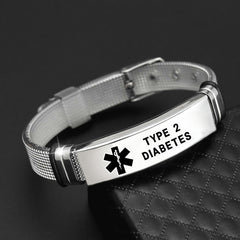 PU Silicone Stainless Steel Bracelet for Casual Attire