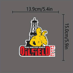 Oilfield Workers Vinyl Stickers Durable Matte Finish Self Adhesive Decals