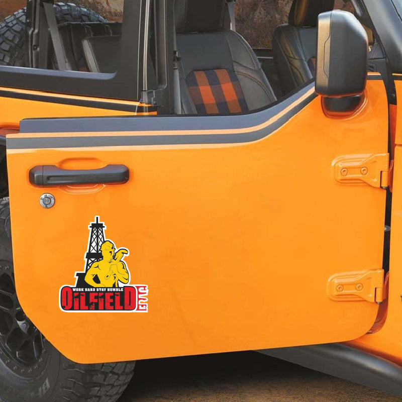 Oilfield Workers Vinyl Stickers Durable Matte Finish Self Adhesive Decals