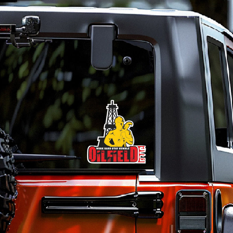Oilfield Workers Vinyl Stickers Durable Matte Finish Self Adhesive Decals
