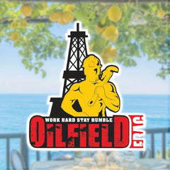Oilfield Workers Vinyl Stickers Durable Matte Finish Self Adhesive Decals