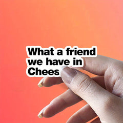 Cheese Car Sticker 'We Have A In Cheese ' Vinyl Material