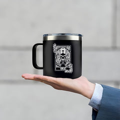 Virgo Zodiac Insulated Mug 14oz Double Walled Stainless Steel Travel Cup