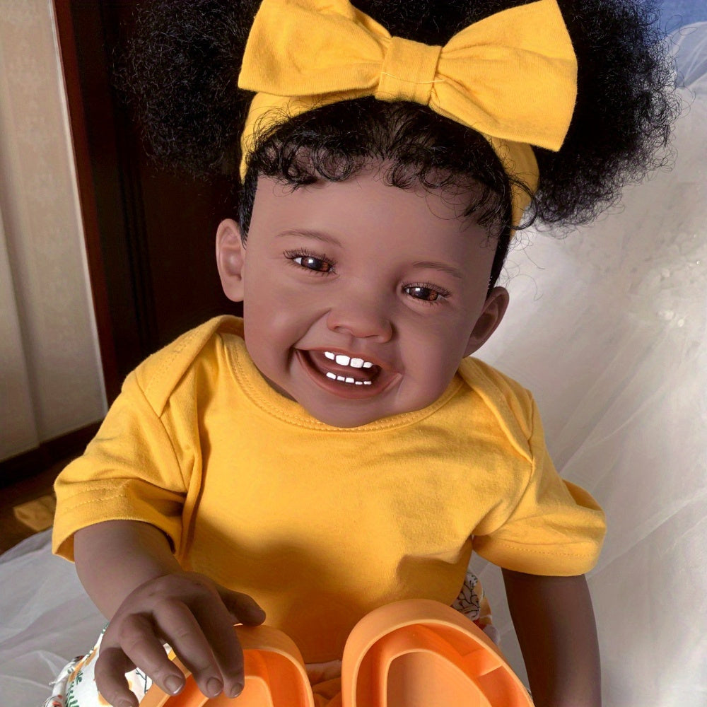 24in Vinyl Body Reborn Baby Doll Lifelike Newborn Princess Toddler