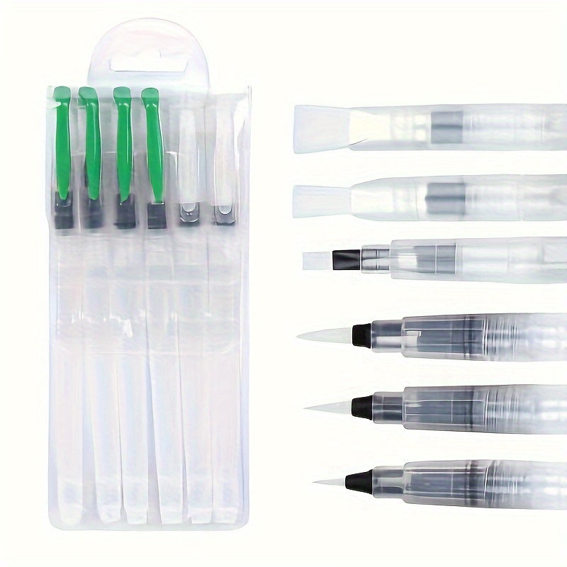 Medium Nib Washable Watercolor Brush Set