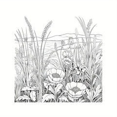 Romantic Countryside Journey Coloring Book 22 Pages 20x20cm Deluxe Edition
