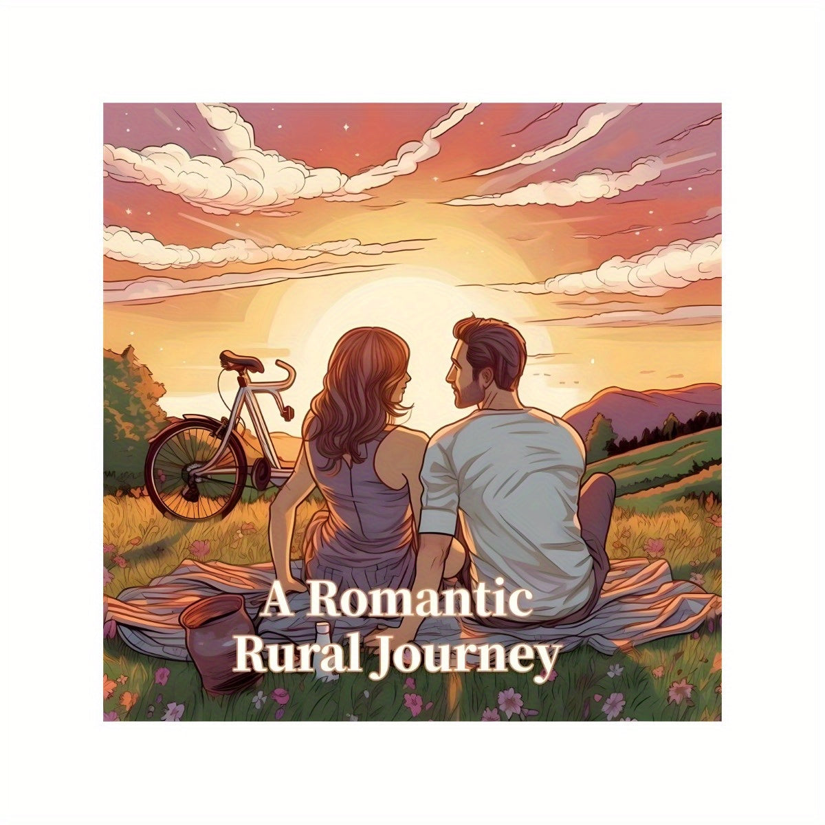 Romantic Countryside Journey Coloring Book 22 Pages 20x20cm Deluxe Edition