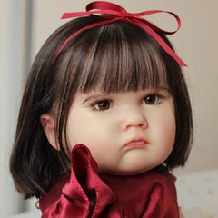 24 Inch Princess Reborn Doll Red Gown