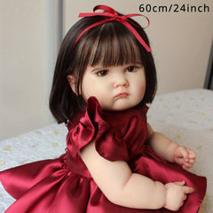 24 Inch Princess Reborn Doll Red Gown