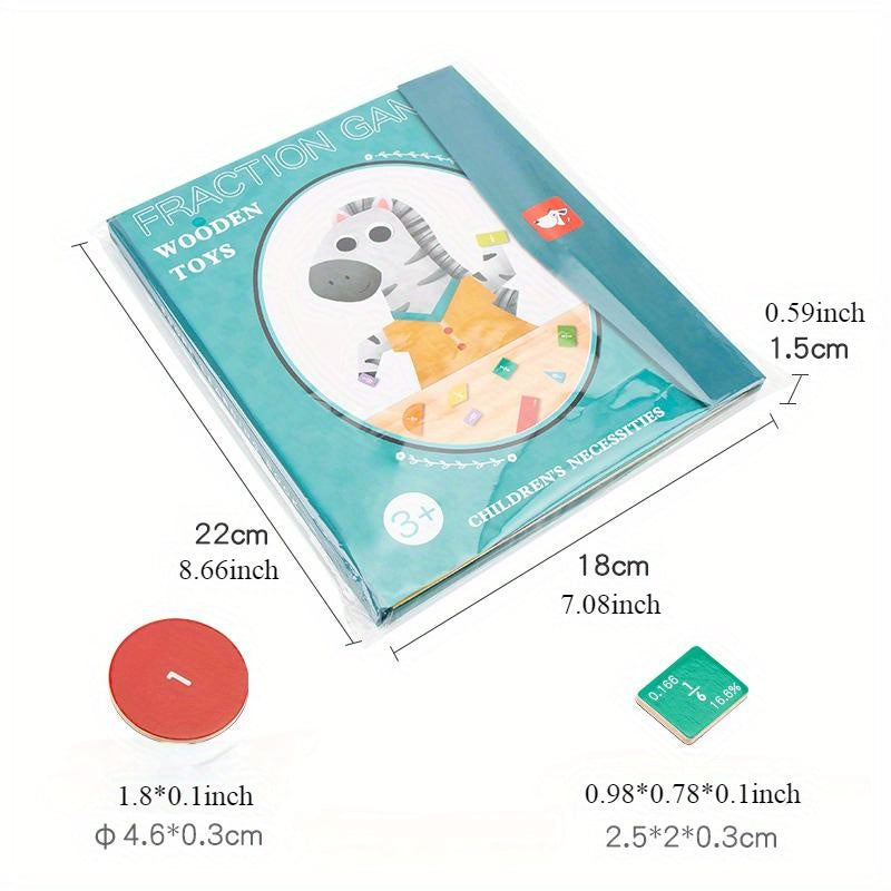 Magnetic Fractional Math Learning Book for Kids 3-8 Years